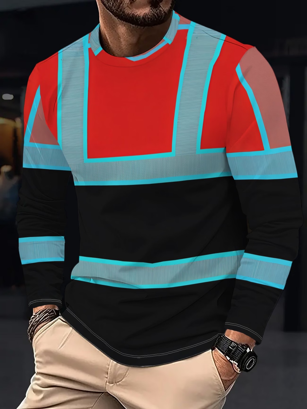 Y2K Men Neon Green Black Color - Embellish Knit recension och pris